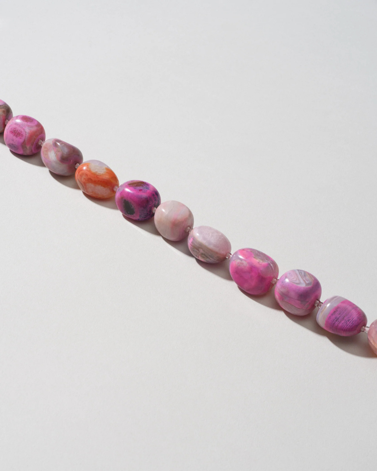 OSSA NEW YORK Large Cut Gemstone Wristlet - Fuchsia Agate - Image 4 of 6