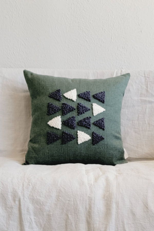Kanju Interiors Afriscandi Harvest Green Throw Pillow
