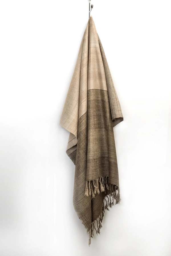 Sustainable Threads Block Handwoven Cruelty-Free Silk Throw | Garmentory