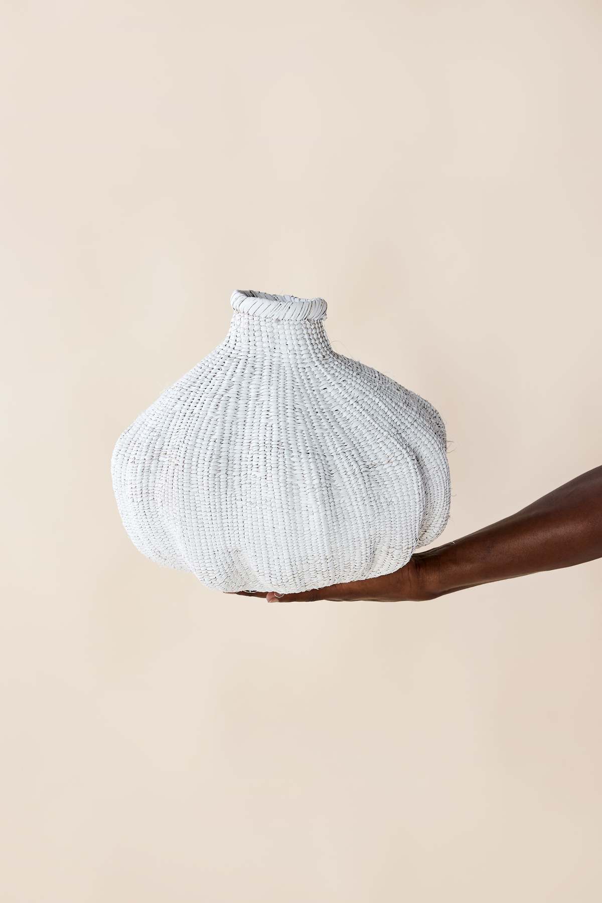 Kanju Interiors Hand-Painted Garlic Gourd Basket - Image 13 of 14