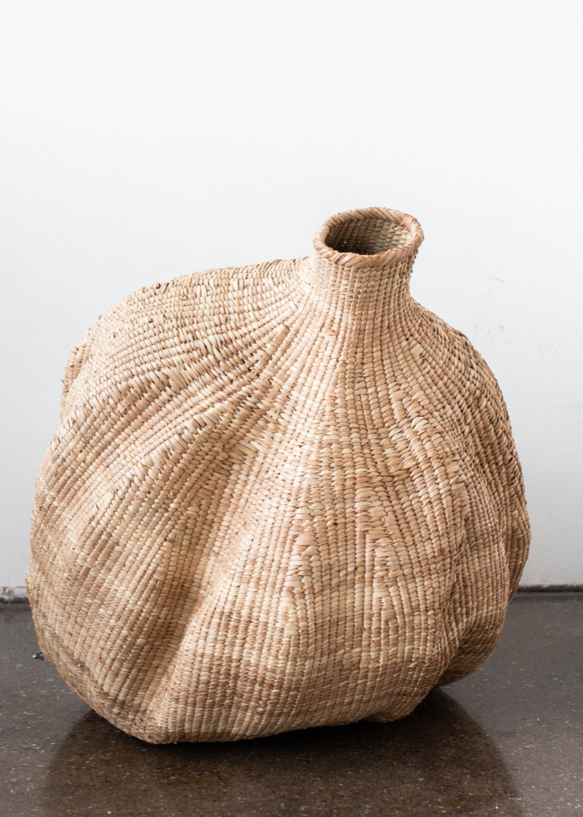 Kanju Interiors Ilala Garlic Gourd Handwoven Basket - Image 1 of 11