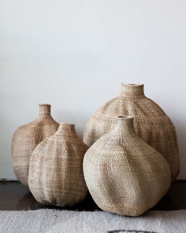 Kanju Interiors Ilala Garlic Gourd Handwoven Basket