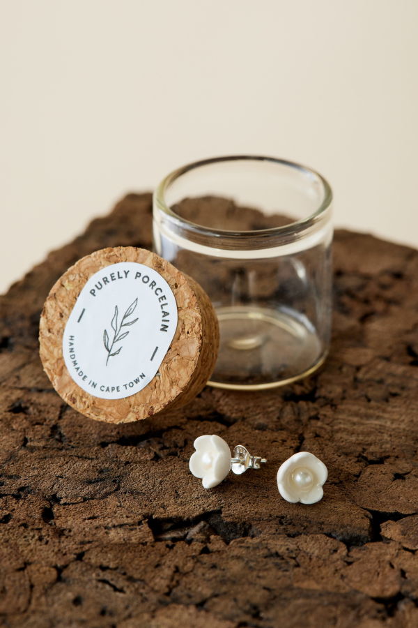 Kanju Interiors Mini Buttercup Pearl Stud Earrings