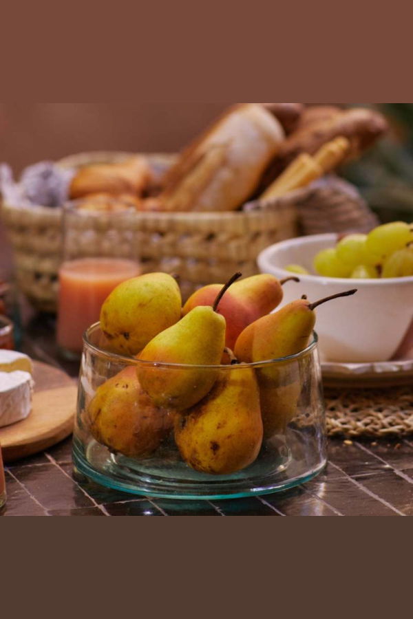 APARTMENT F Moroccan Blown Glass Salad Bowl