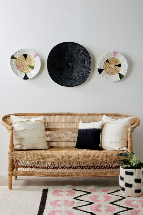 Kanju Interiors Mosaic Bullseye Wall Basket