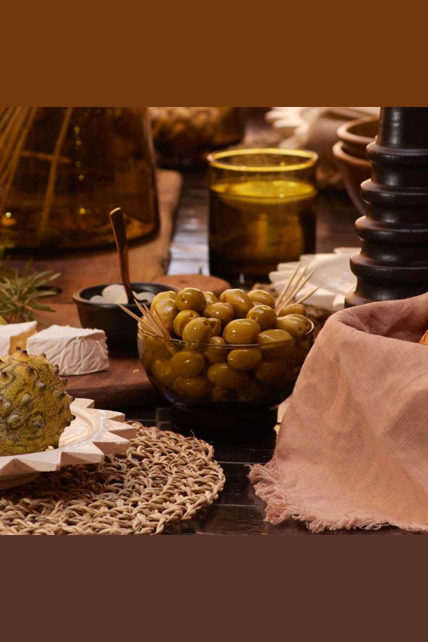 APARTMENT F Ochre Handblown Glass Low Bowl