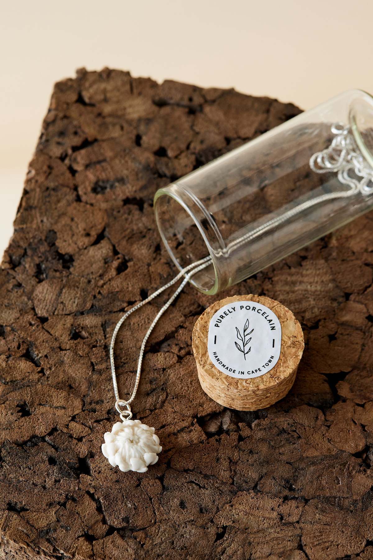 Kanju Interiors Protea Hand Sculpted Floral Necklace - Image 1 of 4