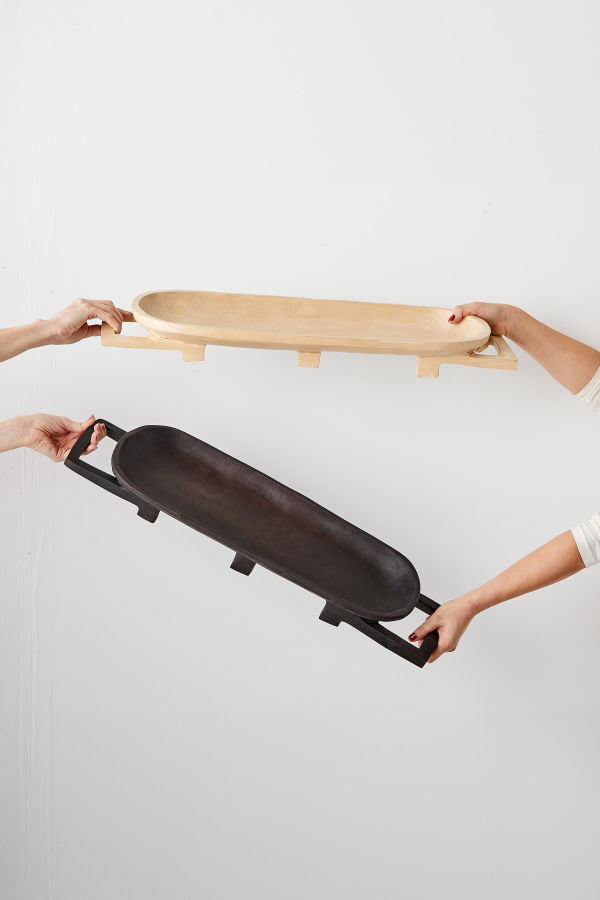 Kanju Interiors Swazi Long Wooden Serving Tray