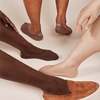 Essoc Inc Unisex Cotton No Show Socks 5-Pack - Espresso Brown - Thumbnail 8