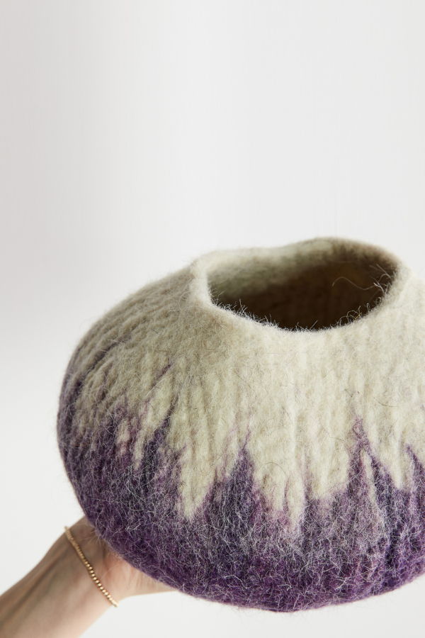 Kanju Interiors Decorative Wool Ukhamba Bowl