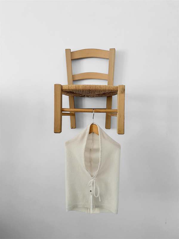 Album di Famiglia Cashmere Cagoule Hood Hat - Cream