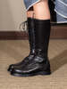 Miista Mera Cord Lace Tall Boots - Black - Thumbnail 6