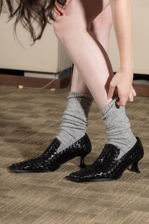 Miista Traci Woven Courts Heels - Black