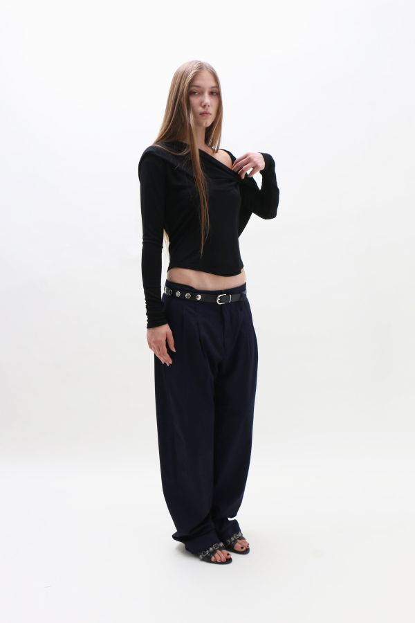 Maryam Nassir Zadeh Abdou Trouser - Navy