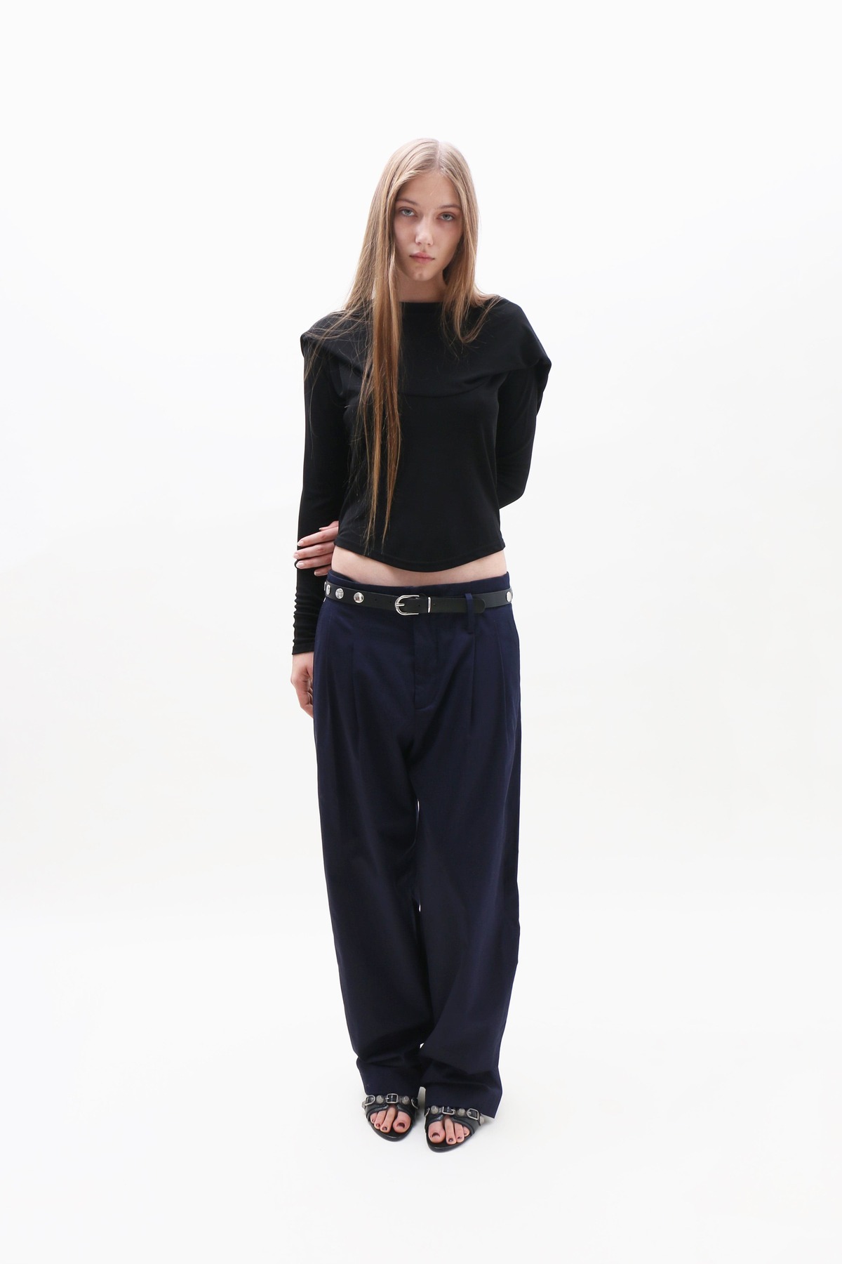 Maryam Nassir Zadeh Abdou Trouser - Navy - Image 4 of 6