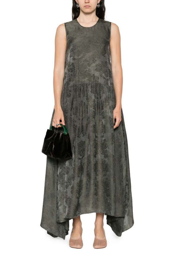 Uma Wang Avery Dress - Dark Green