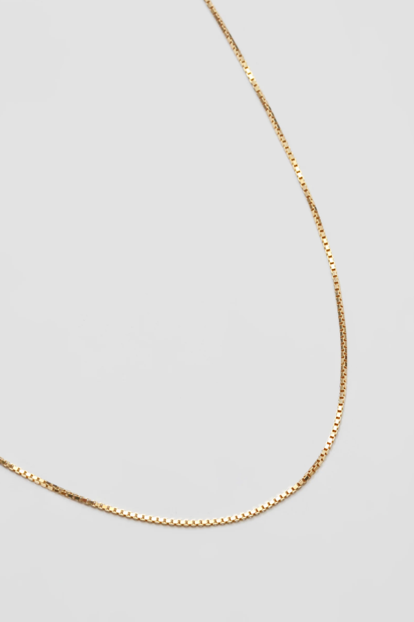 Wolf Circus Gold Box Chain Necklace