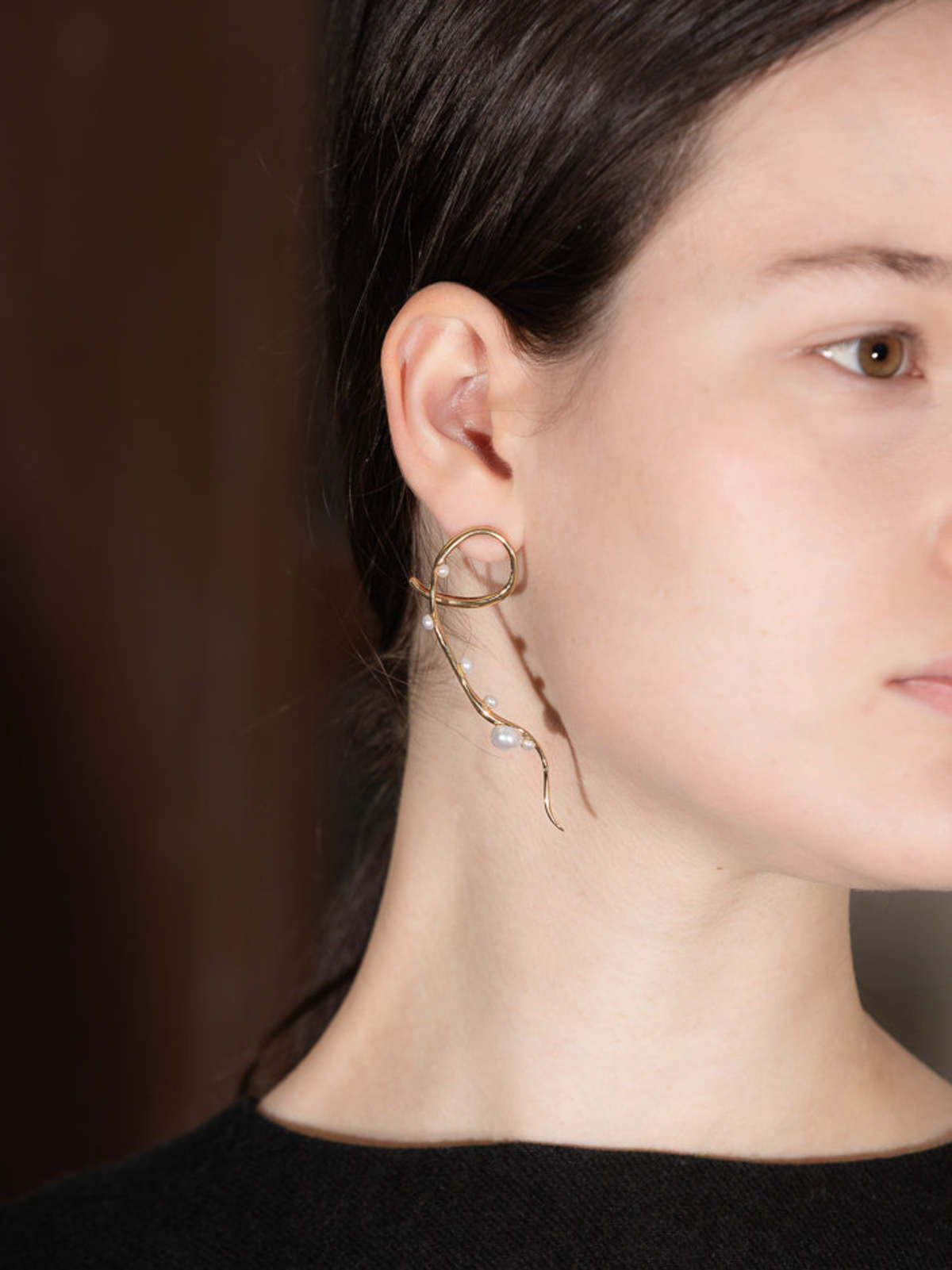 FARIS Esther Earrings - Bronze/Pearl - Image 2 of 7