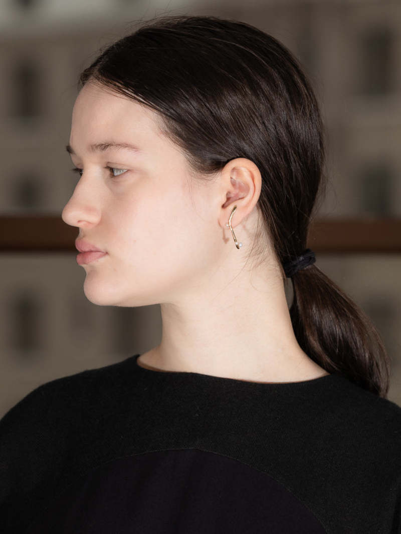 FARIS Esther Earrings - Bronze/Pearl