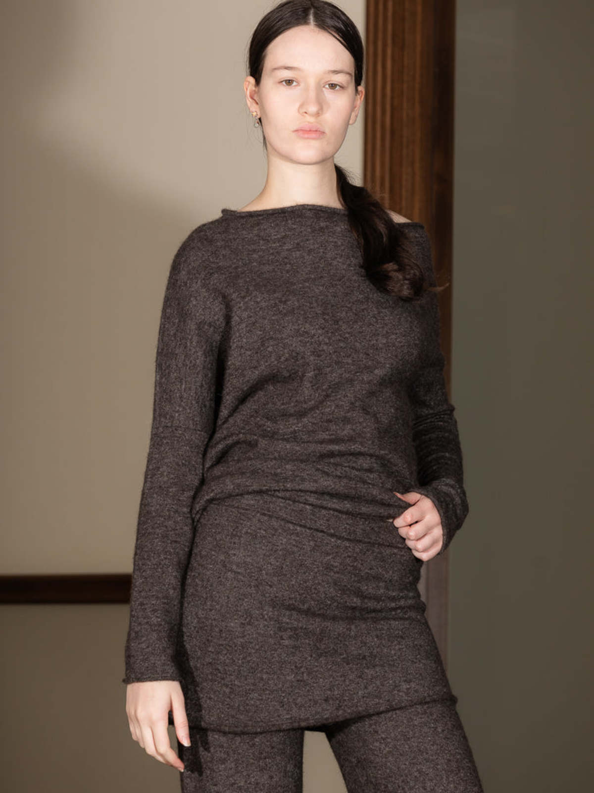 Lauren Manoogian Askew Layer Pant - Blackened - Image 3 of 6