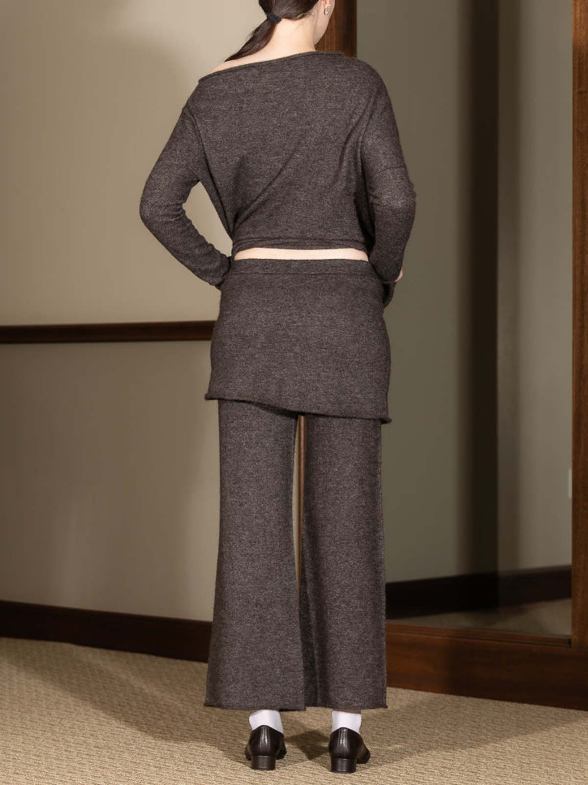 Lauren Manoogian Askew Layer Pant - Blackened - Image 5 of 6
