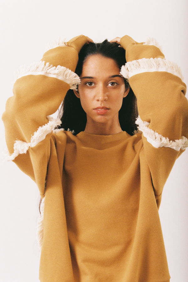 Overall Office Fringe Sweatshirt