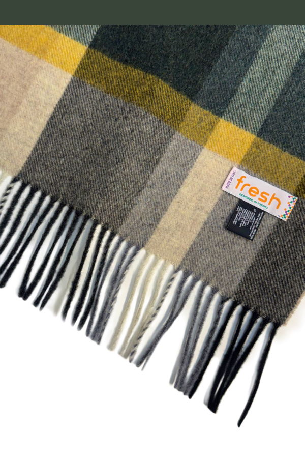 Fresh Striped Wool Scarf