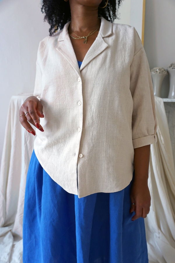 Ursa Minor Daphne Blouse - Almond