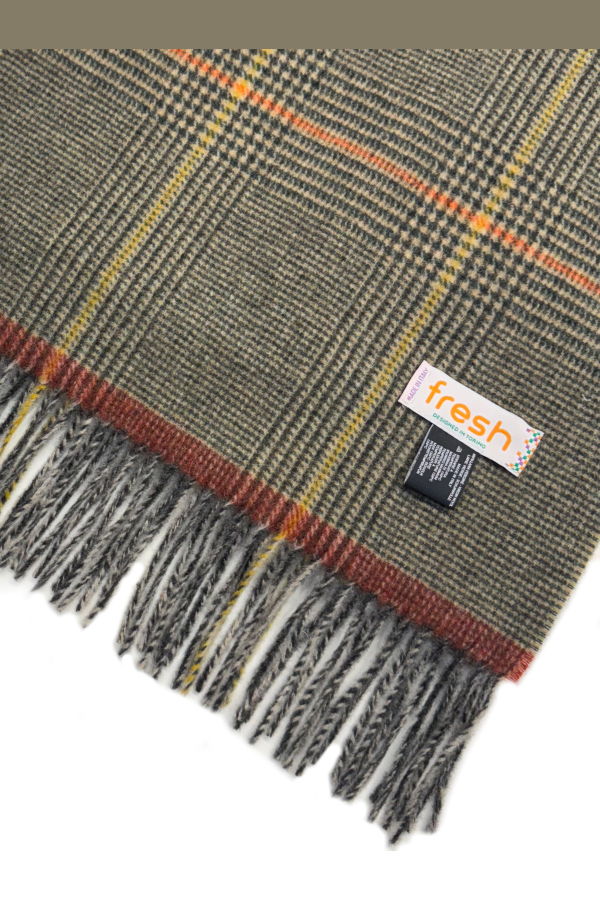 Fresh Striped Wool Scarf