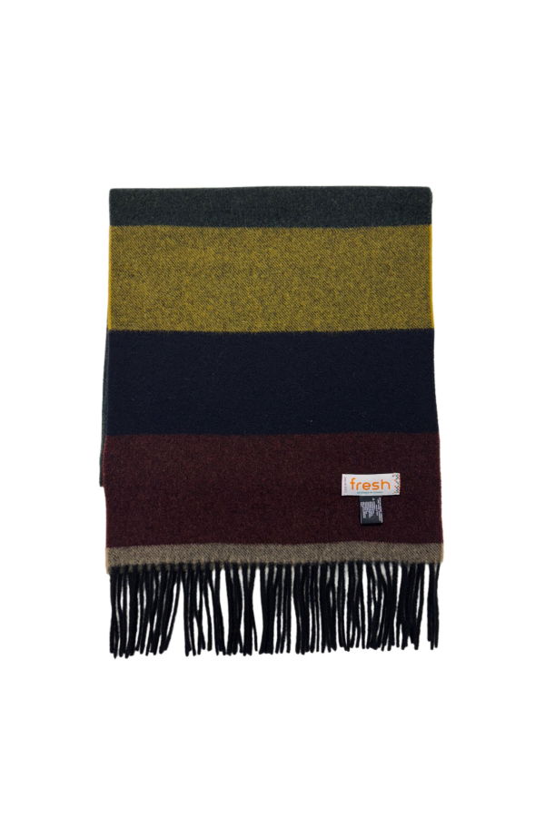 Fresh Striped Wool Scarf