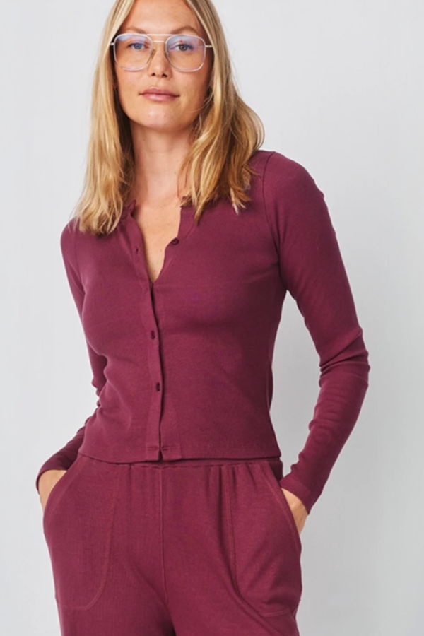 Sundry L/S Button Down Top