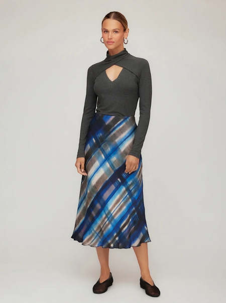 DIESEL O-Venus Midi Skirt - Black | Garmentory