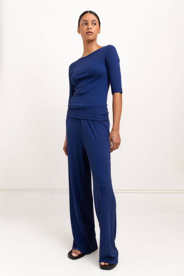 Paper Label Gina Boat Neck Top