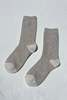 Le Bon Shoppe Wool Waffled Socks - Stone/Cream - Thumbnail 1