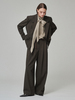 Maison De Ines Tailored Wide Trousers - Espresso Brown - Thumbnail 4