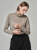 Maison De Ines Cashmere Blend Color-Lined Knit Top - Soft Brown - Thumbnail 3