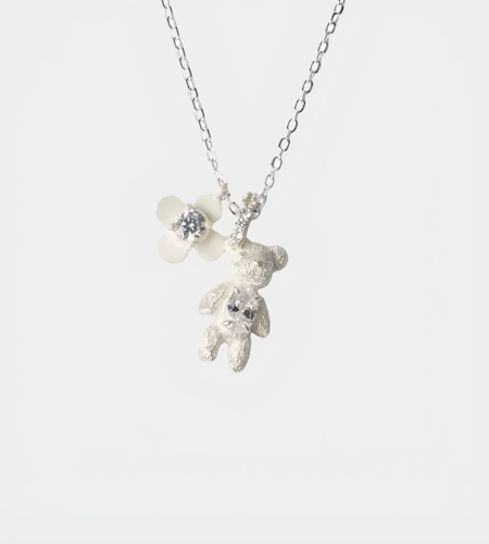 YVMIN Flocked Bear Decorative Gemstone Pendant Glasses | Garmentory