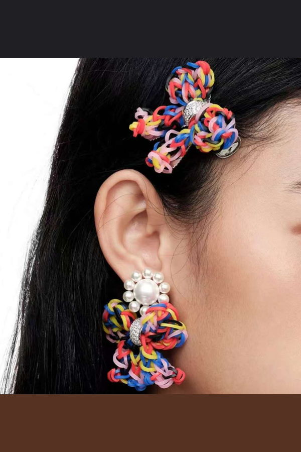 YVMIN Rubber Band Bow Hair Clip