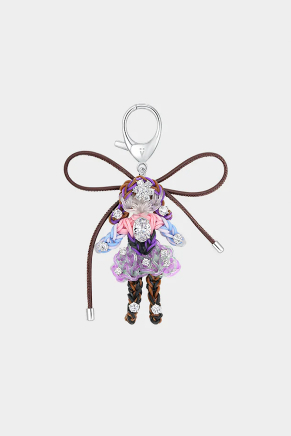 YVMIN Rubber Band Girl Bag Charm Purple