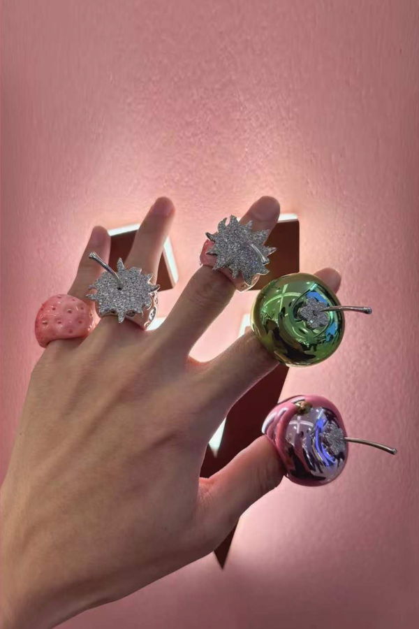 YVMIN Strawberry Ring Pink Ring