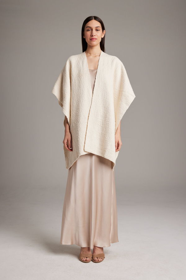 VOZ Solid Fine Flamm Cotton Duster - Multi