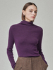 MAISON DE INES Soft Touch Wool High-Neck Knit - Vivid Purple - Thumbnail 1