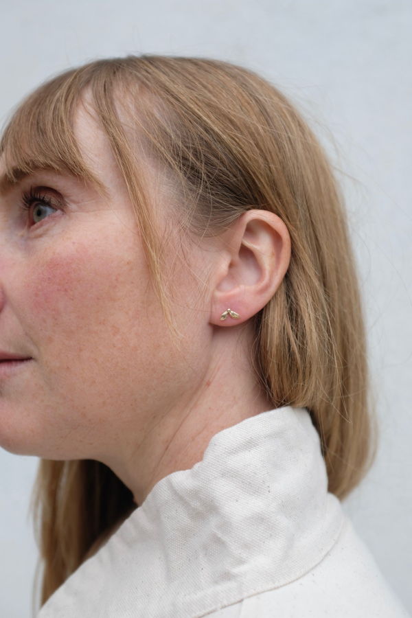 Ora-C Tiny Leaves Earrings