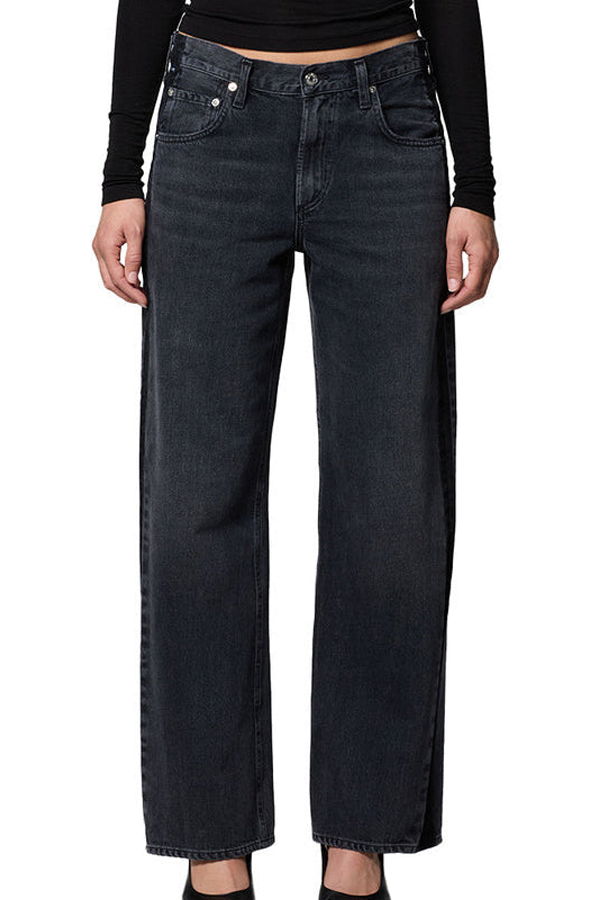 Citizens of Humanity Lindz Easy Straight With Tuxedo Stripe Jeans
