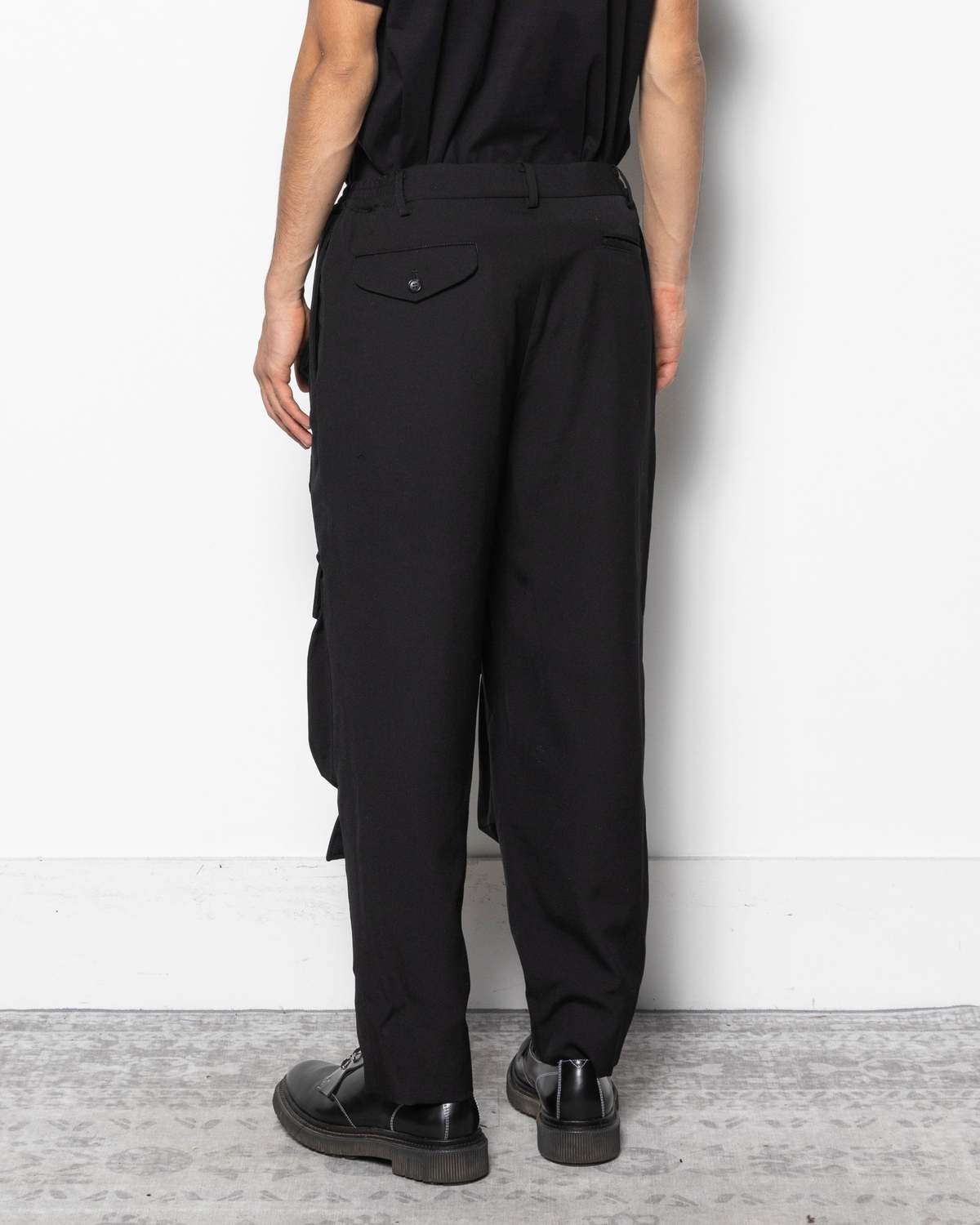 comme des garçons homme plus Multi Pocket Cargo Pants - Black - Image 3 of 5