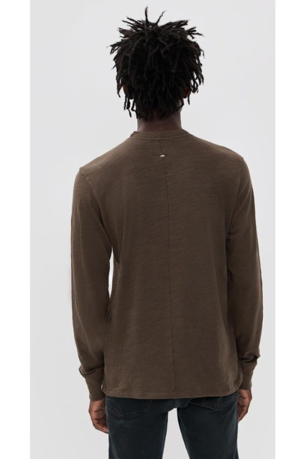 Rag & Bone Classic Flame Henley - Stonewall