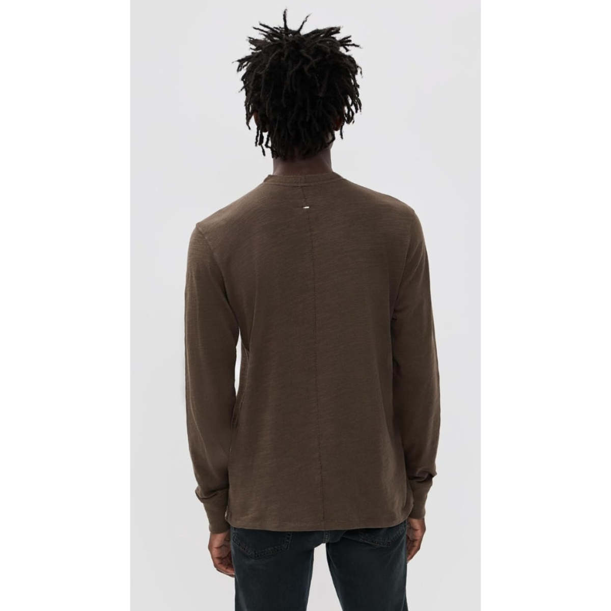 Rag & Bone Classic Flame Henley - Stonewall - Image 2 of 2