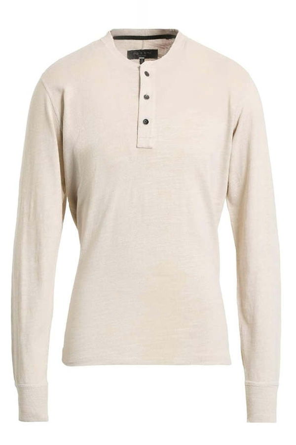 Rag & Bone Classic Flame Henley - Dust