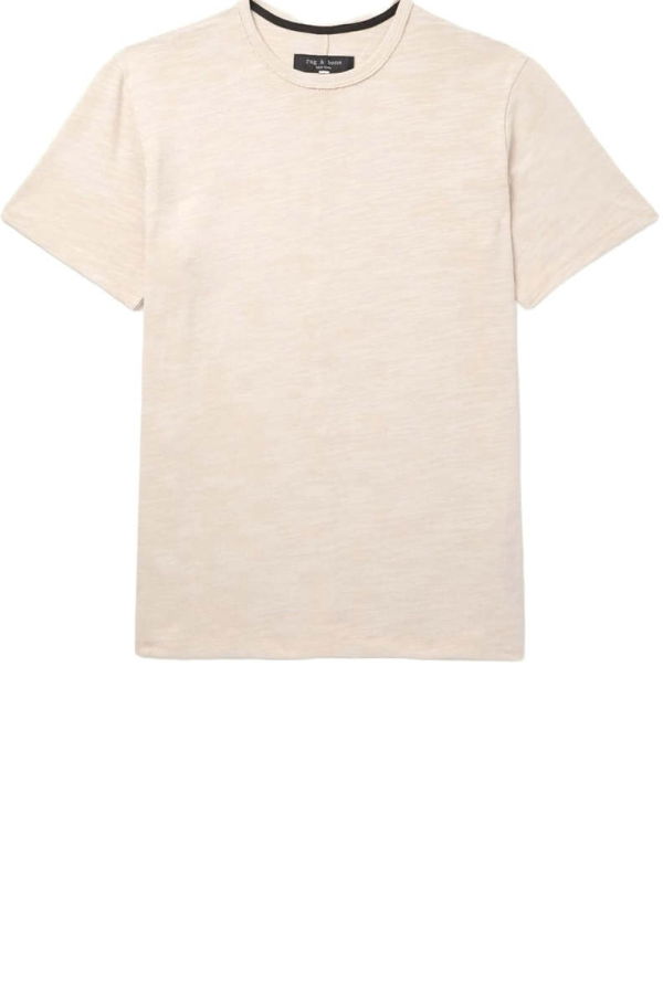 Rag & Bone Classic Flame Short Sleeve Tee - Dust