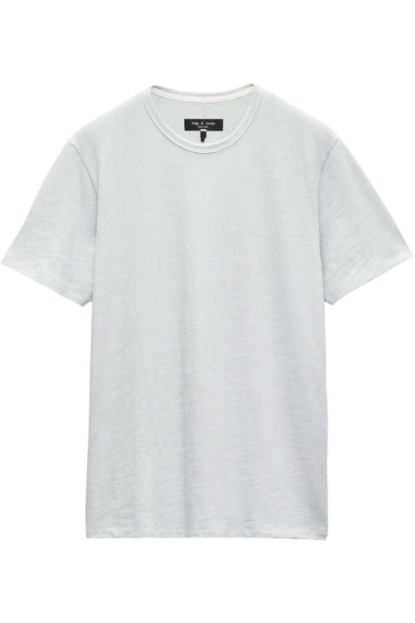 Rag & Bone Classic Flame Short Sleeve Tee - Grey Ice